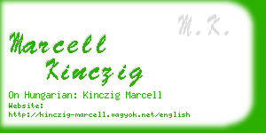 marcell kinczig business card